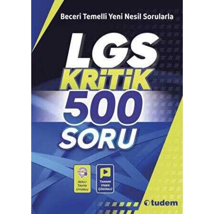 Tudem Yayınları LGS Kritik 500 Soru