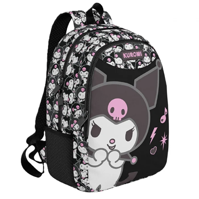 Wiggle Kuromi Okul Çantası Pembe Siyah
