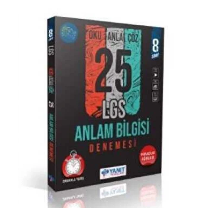 Yanıt 8. Sınıf Anlam Bilgisi 25 Deneme