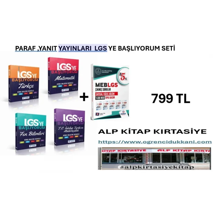 YANIT YAYINLARI lgs ye başlıyorum seti yanıt yayınları ÇIKMIŞ SORULAR HEDİYELİ
