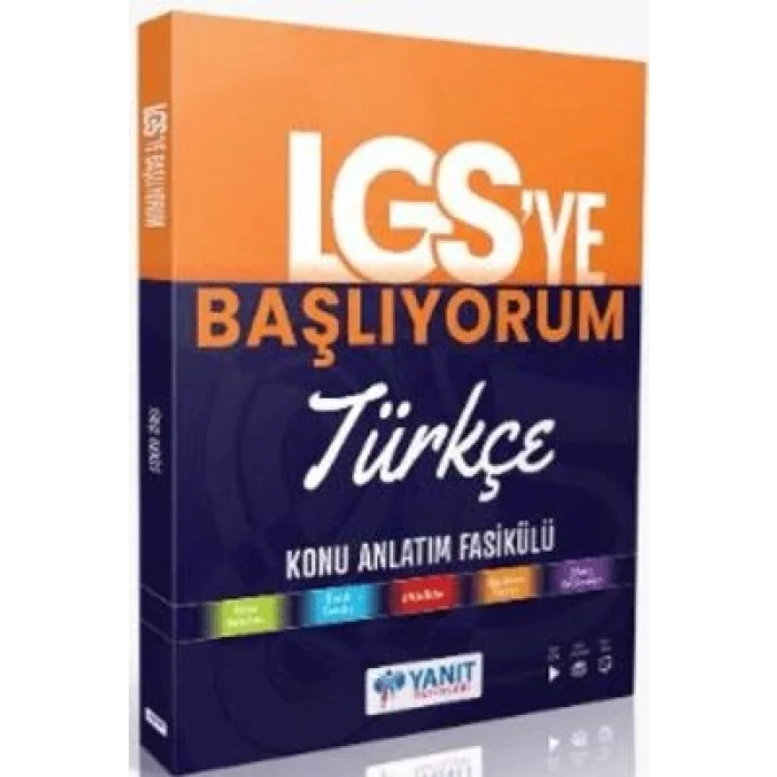 Yanıt Yayınları LGS`ye Başlıyorum Türkçe Anlatım Fasikülü