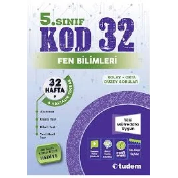 5. Sınıf Fen Bilimleri Kod 32 Tudem Yayınları