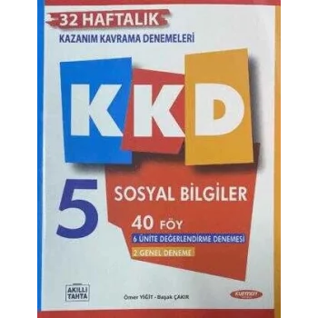 Kurmay Yayınları KKD 5. Sınıf Sosyal Bilgiler Haftalık Kazanım Kavrama Denemeleri