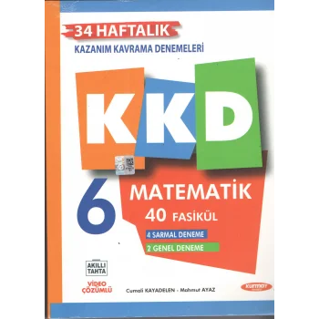 6 MATEMATİK HAFTALIK KAZANIM KAVRAMA DENEMELERİ (44 FÖY)