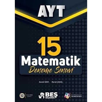 Beş Seçenek YKS AYT Matematik 15 Deneme Sınavı Video Çözümlü