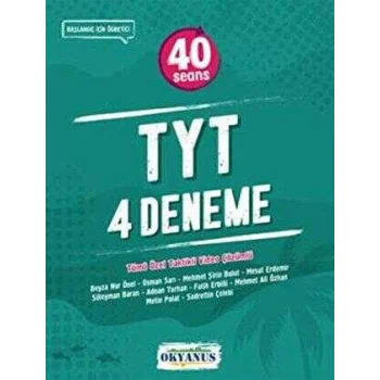 Okyanus Yayınları TYT 40 Seans 4`lü Deneme