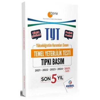 TYT Son 5 Yıl Tıpkı Basım Çıkmış Soru Kitapçıkları