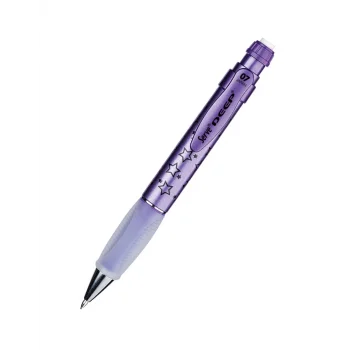 Serve Deep Versatil Metalik Mor Yıldız Temalı Kalem 0.7 Mm