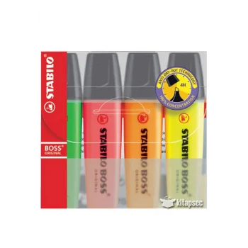 Stabilo Boss Original Fosforlu Kalem 4`lü Paket 70/4