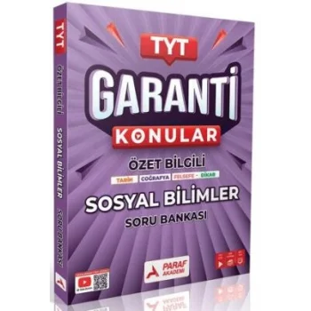 Paraf Akademi TYT Sosyal Bilimler Garanti Soru Bankası