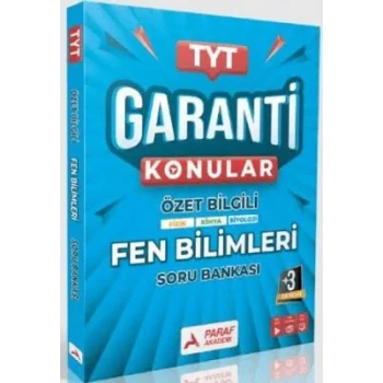 Paraf Akademi TYT Fen Bilimler Garanti Konular Soru Bankası