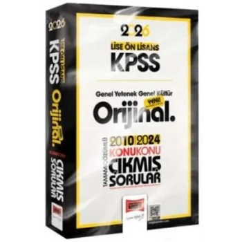 Yargı 2026 KPSS Lise-Ön Lisans GK-GY Orijinal 2010-2024 Konu Konu Çıkmış Sorular