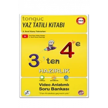 tonguç 3ten 4e Hazırlık Kitabı