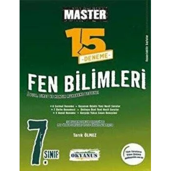 7. Sınıf Master 15 Fen Bilimleri Denemesi