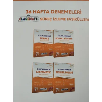 7. Sınıf Classmate 36 Hafta Denemeleri 4 al 3 öde