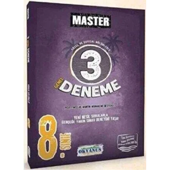 8. Sınıf Master 3 Deneme Okyanus Yayınları