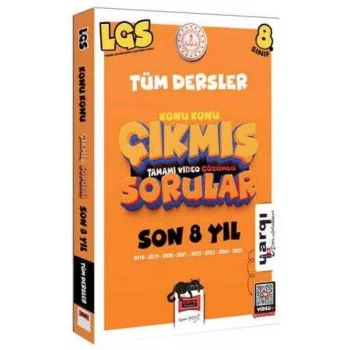 8. Sınıf LGS 2018-2025 Tüm Dersler Konu Konu Son 8 Yıl Çıkmış Sorular