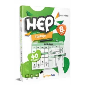8. Sınıf Haftalık HEP Türkçe 40 Deneme