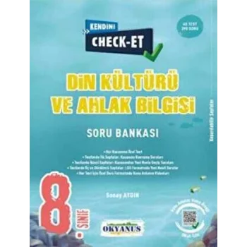 8. Sınıf Kendini Check - Et Din Kültürü Ve Ahlak Bilgisi Tekrar Testleri