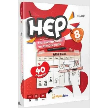8. Sınıf HEP T.C. İnkılap Tarihi ve Atatürkçülük Haftalık Deneme