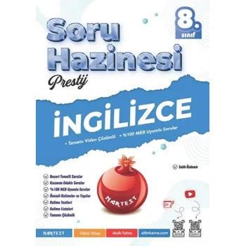 8. Sınıf Prestij İngilizce Soru Hazinesi