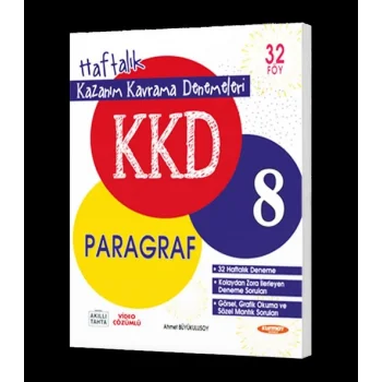 8 PARAGRAF HAFTALIK KAZANIM KAVRAMA DENEMELERİ (32 FÖY)
