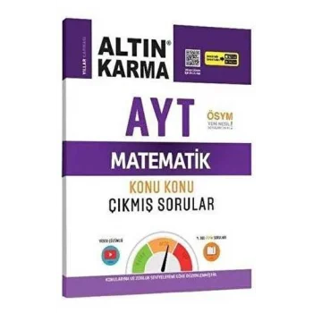 Altın Karma Yayınları Altın Karma AYT Matematik Konu Konu Çıkmış Sorular