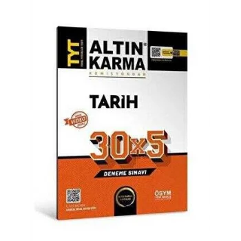 Altın Karma Yayınları Altınkarma TYT Tarih 30x5 Deneme Sınavı