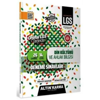 Altın Karma Yayınları - Bayilik LGS Din Kültürü ve Ahlak Bilgisi Sarmal Deneme