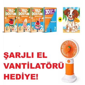 ARTI EĞİTİM YAYINLARI 2.SINIF YAZ DOSTUM FASİKÜLLERİM + mini fan hediyeli