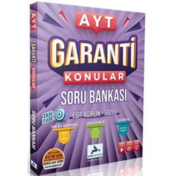 Ayt Garanti Konular Esit Ağırlık Sözel Soru Bankası
