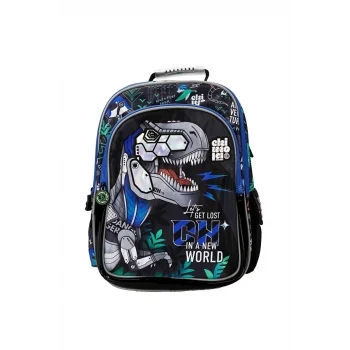 Chimola Dinozor Desenli Okul Çantası CHM-CN0007