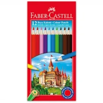 FABER CASTELL 12 Lİ KARTON KURU BOYA