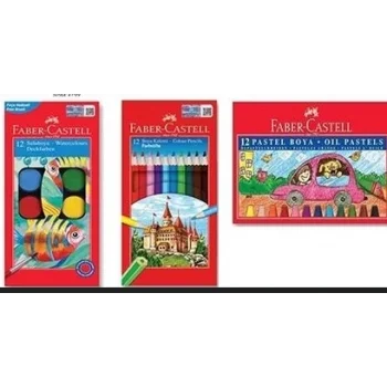 FABER CASTELL 3 LÜ 12 Lİ BOYA SETİ