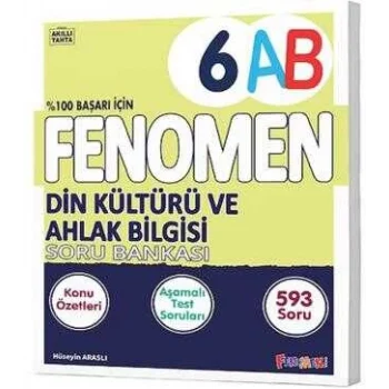 FENOMEN 6 DİN KÜLTÜRÜ VE AHLAK BİLGİSİ KONU ÖZETLİ SORU BANKASI (A-B)