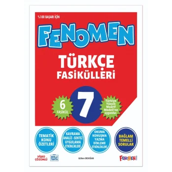 FENOMEN 7. SINIF TÜRKÇE FASİKÜLLERİ 2026-2027 BASIM (TOPLAM 6 FASİKÜL)