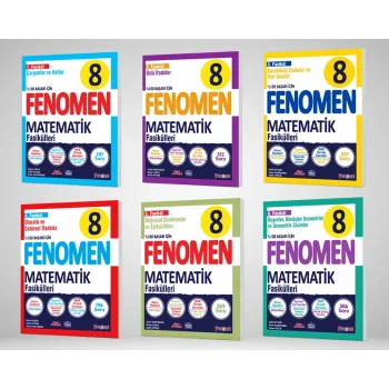 Fenomen 8. Sınıf  Matematik Fasikülleri (TOPLAM 6 FASİKÜL)