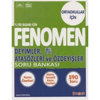 FENOMEN 8 DEYİMLER ATASÖZLERİ VE ÖZDEYİŞLER SORU BANKASI