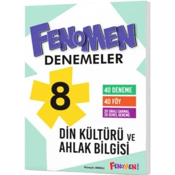 FENOMEN 8 DİN KÜLTÜRÜ VE AHLAK BİLGİSİ DENEMELER (40 DENEME)