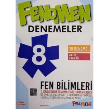 FENOMEN 8 FEN BİLİMLERİ DENEMELER (28 DENEME)