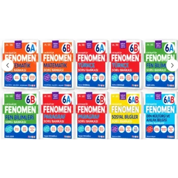 Fenomen Yayınları 6. Sınıf Tüm Soru Bankaları Seti 10lu