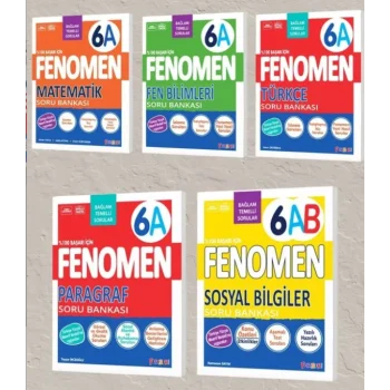 Fenomen Yayınları 6. Sınıf A Soru Bankaları Seti 5Lİ