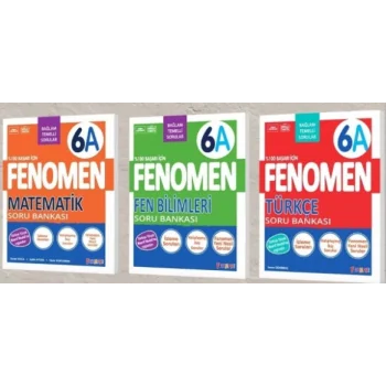 Fenomen Yayınları 6. Sınıf A Soru Bankaları Seti 3lü