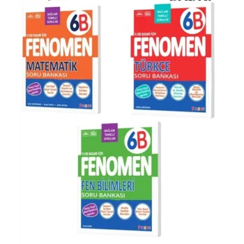 Fenomen Yayınları 6. Sınıf B Soru Bankaları Seti 3lü