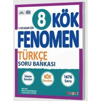 Fenomen Yayınları 8. Sınıf KÖK Türkçe Soru Bankası