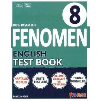 Fenomen Yayınları 8. Sınıf Fenomen English Test Book Gama Yayınları