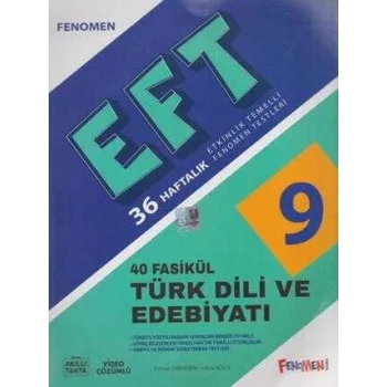 Fenomen Yayınları 9. Sınıf Türk Dili ve Edebiyatı Etkinlik Temelli Fenomen Testleri 40 Fasikül
