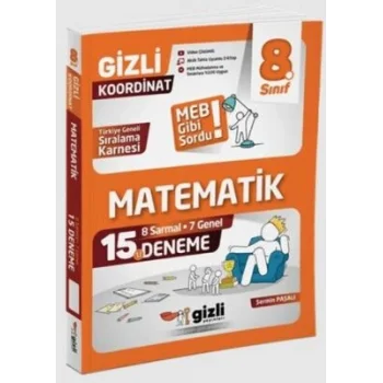 Gizli Yayınları 8. Sınıf Matematik 15`li Deneme