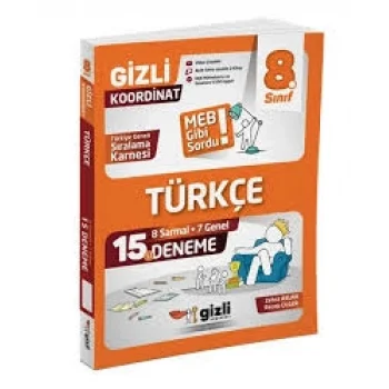 Gizli Yayınları LGS 8. Sınıf Türkçe 15’li Deneme