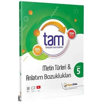 Hiper Zeka Yayınları 8. Sınıf TAM Türkçe 5 - Metin Türleri ve Anlatım Bozuklukları
